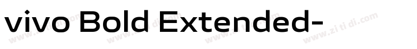 vivo Bold Extended字体转换